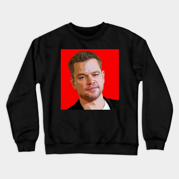 matt damon Crewneck Sweatshirt by oryan80